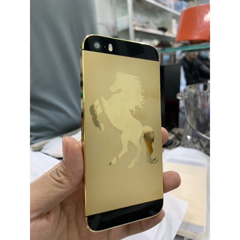 ốp lưng iphone 11 [Mã ELMS5 giảm 7% đơn 300K] Vỏ iphone 5s/se mạ vàng gold 24k