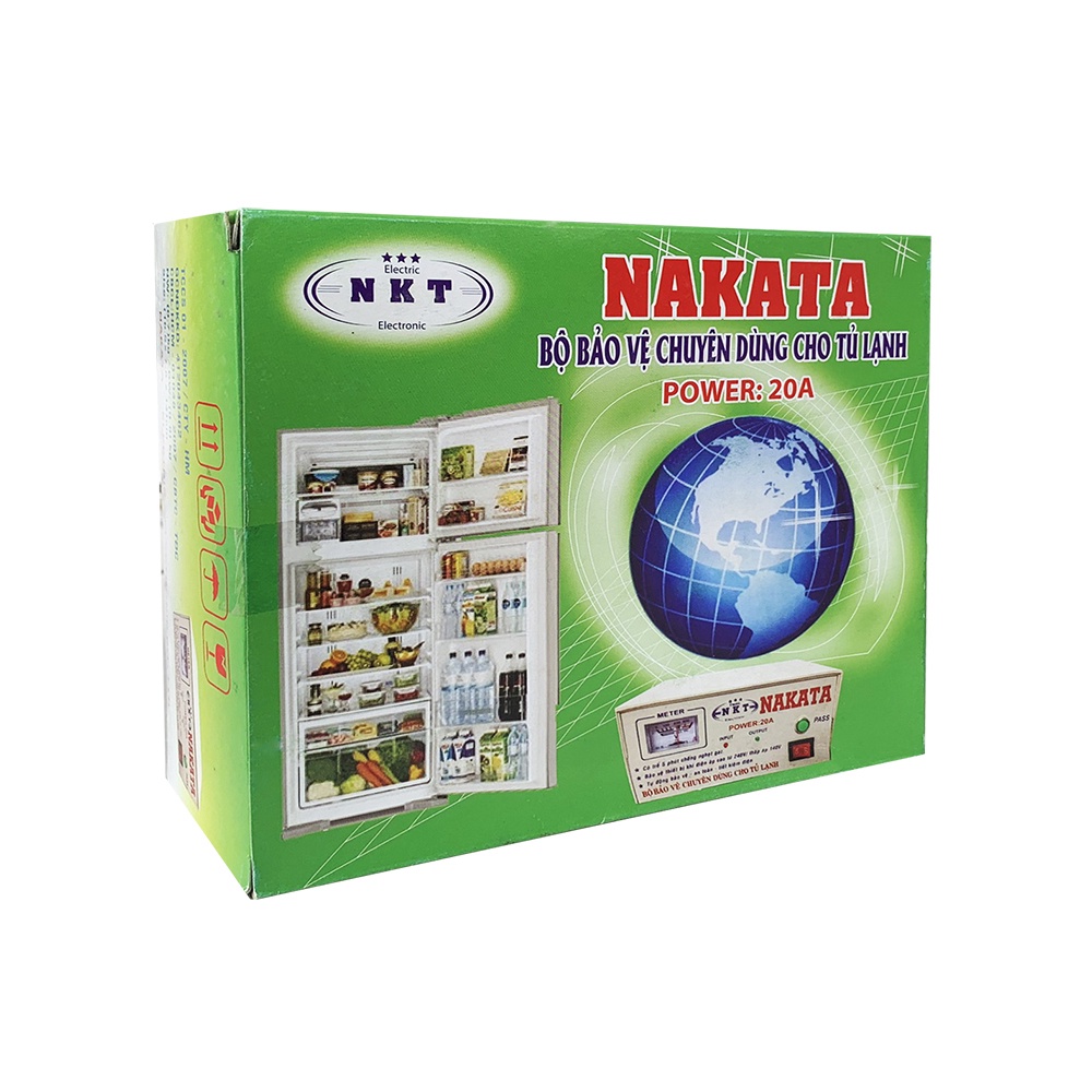 Relay  bảo vệ tủ lạnh cao cấp NAKATA 20A phù hợp nhiều dòng tủ lạnh , tủ mát và tủ đông gia đình
