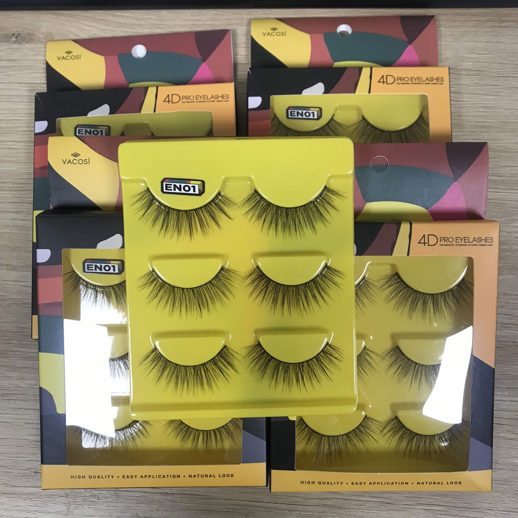 Lông mi 4D VACOSI PRO EYELASH VM22 giả mỏng như mi thật