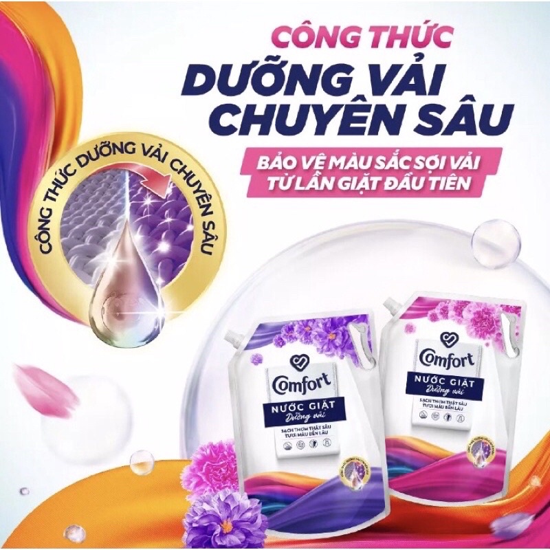 [COMFORT] Nước giặt Comfort chống lão hóa vải, giữ màu vải hương Thanh Lịch/Thời Thượng