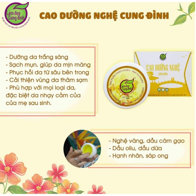 Dưỡng Da Trắng Hồng, Tái Tạo Da Từ Nghệ Cung Đình