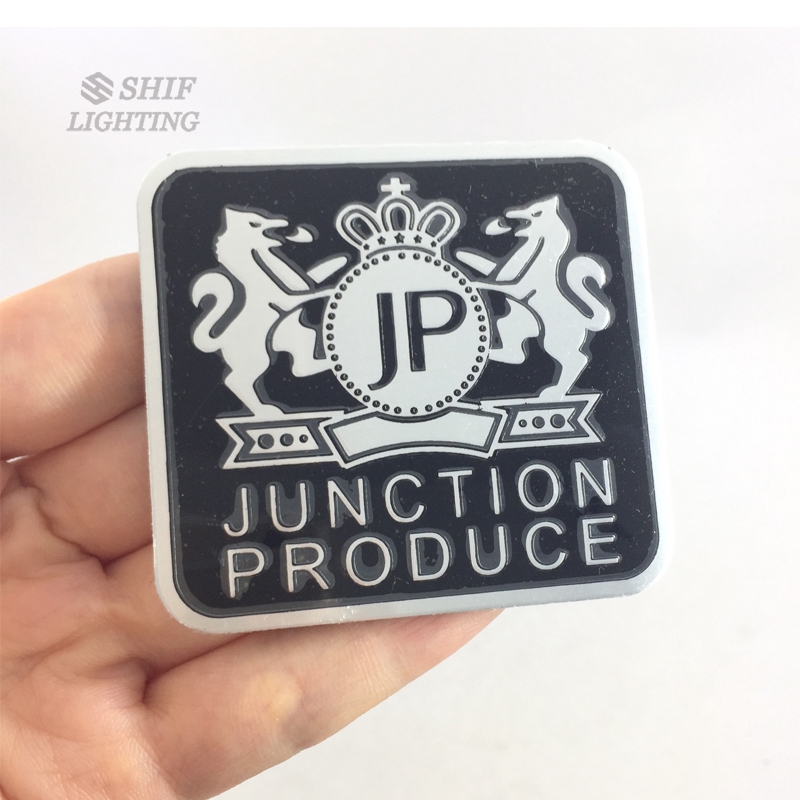 Logo trang trí xe hơi họa tiết Junction chất liệu nhôm hợp thời trang