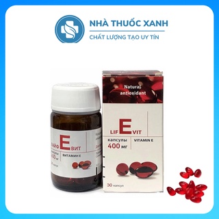 Vitamin E đỏ Nga Lifevit 400mg lọ thủy tinh