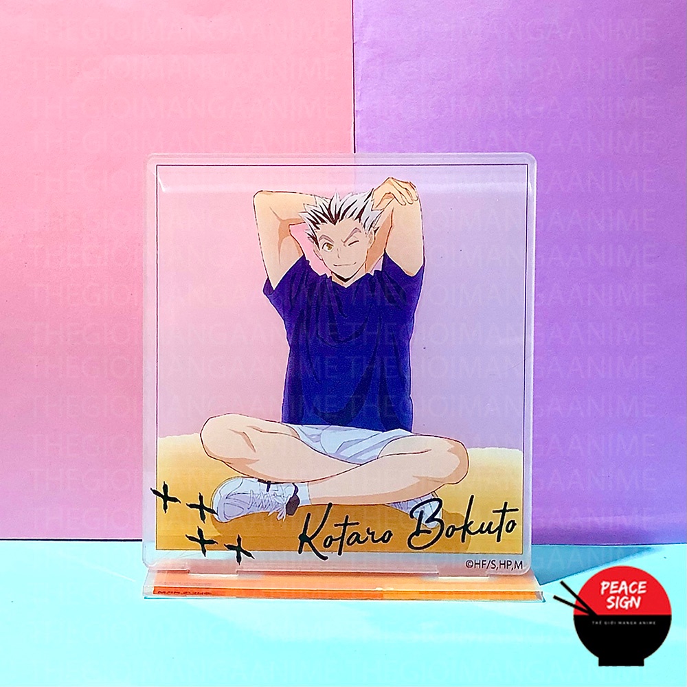 Mô hình Standee HAIKYUU!! mẫu Vuông Trong Vua Bóng Chuyền tượng mica acrylic anime chibi trưng bày