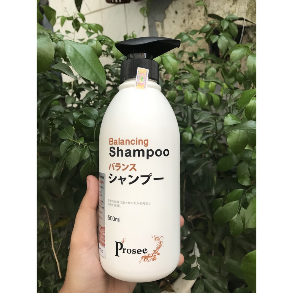 🌾Best Seller🎋Dầu gội dành cho tóc gàu chống dầu, chống rụng tóc Prosee Balancing Shampoo AS3 500ml