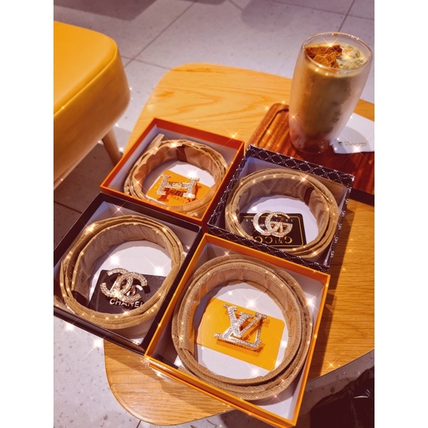 [Fullbox] Thắt lưng/ dây nịt nữ đính đá cao cấp