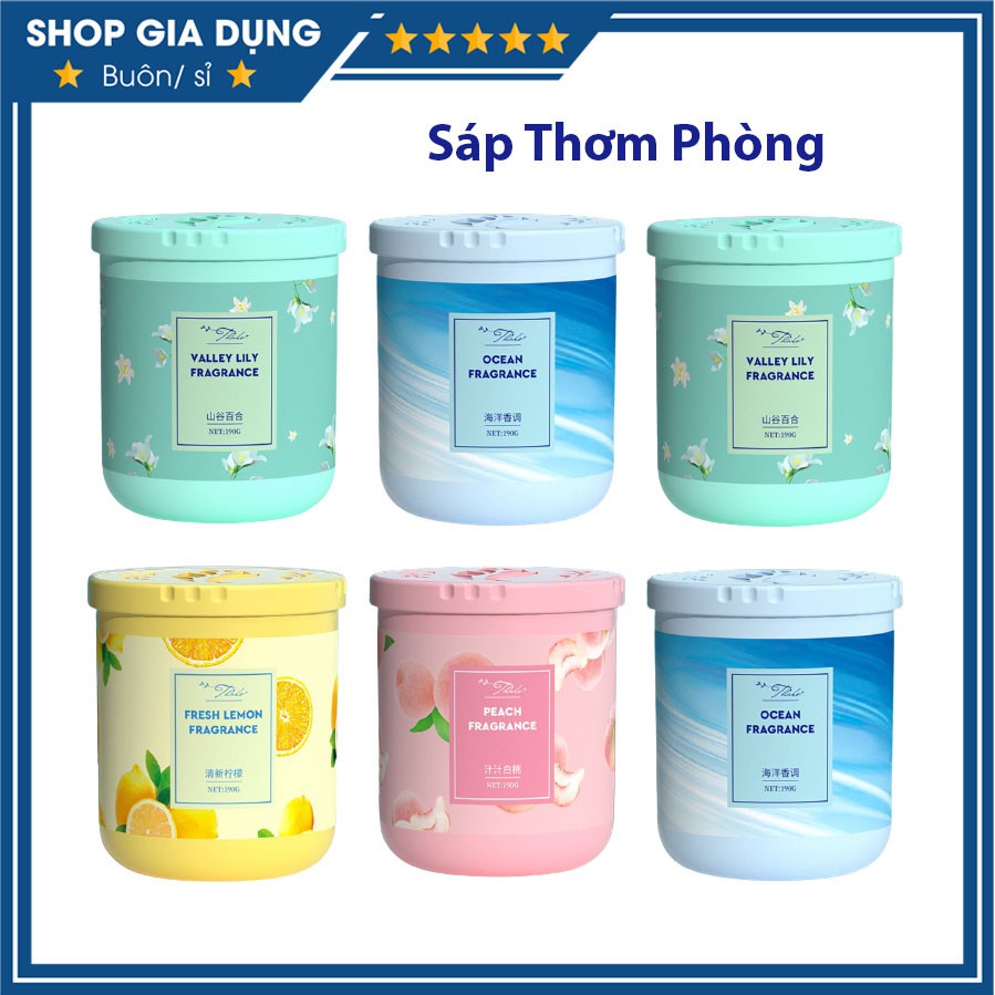 Sáp thơm phòng, khử mùi phòng ngủ, phòng khách, phòng bếp, toilet, ô tô ...mùi hương tự nhiên 190g