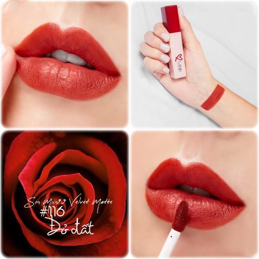 Son kem lì OVA MIIN 99 Velve Matte Lipstick Lacquer 25g