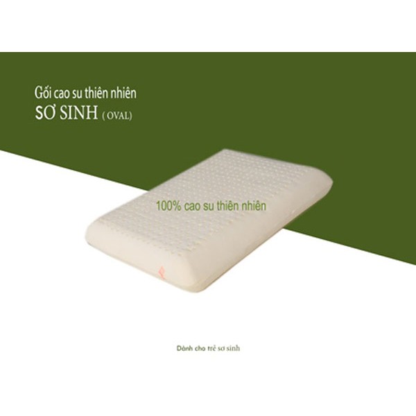 Gối cao su thiên nhiên cho bé Oval Vạn Thành