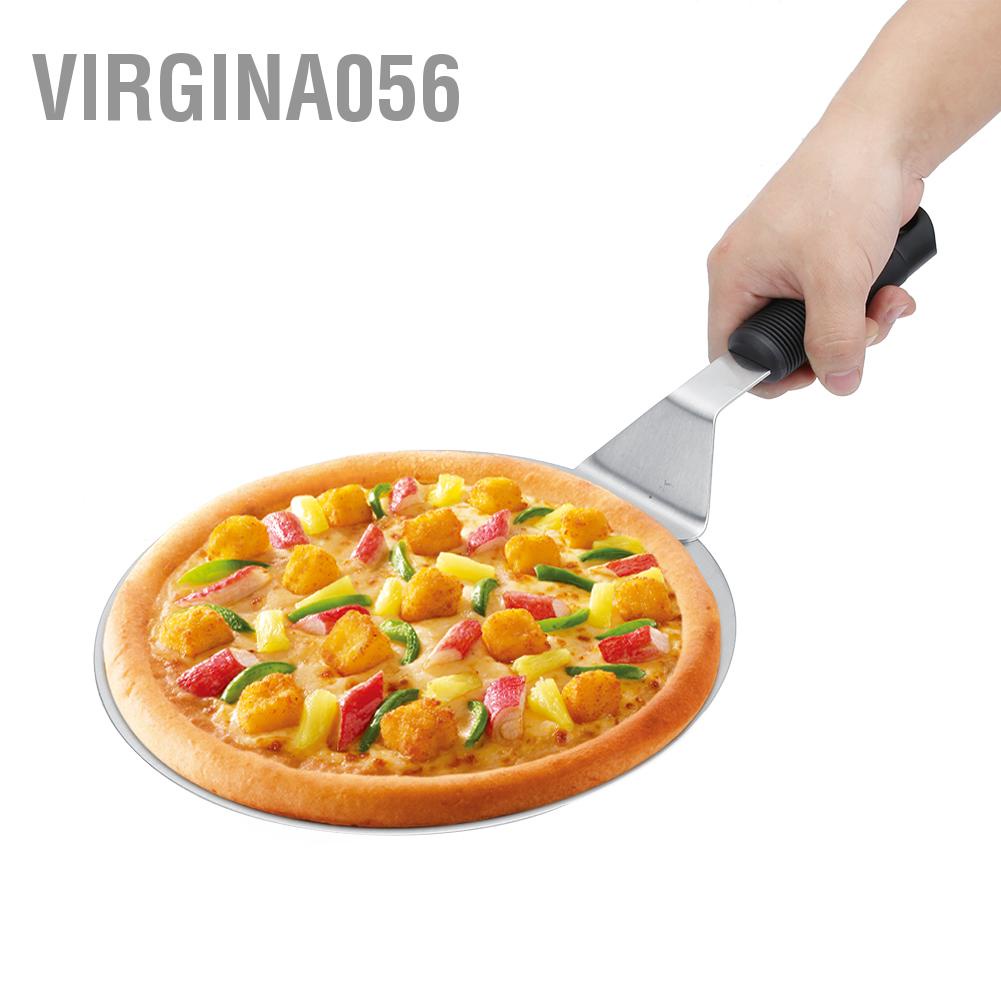 Hàng Hot 10in tròn bằng thép không gỉ Pizza Xẻng Vỏ Xẻng Nướng Xẻng Cánh khuấy Phụ kiện nhà bếp Dụng cụ làm bánh ngọt Hàng giao ngayVirgina056