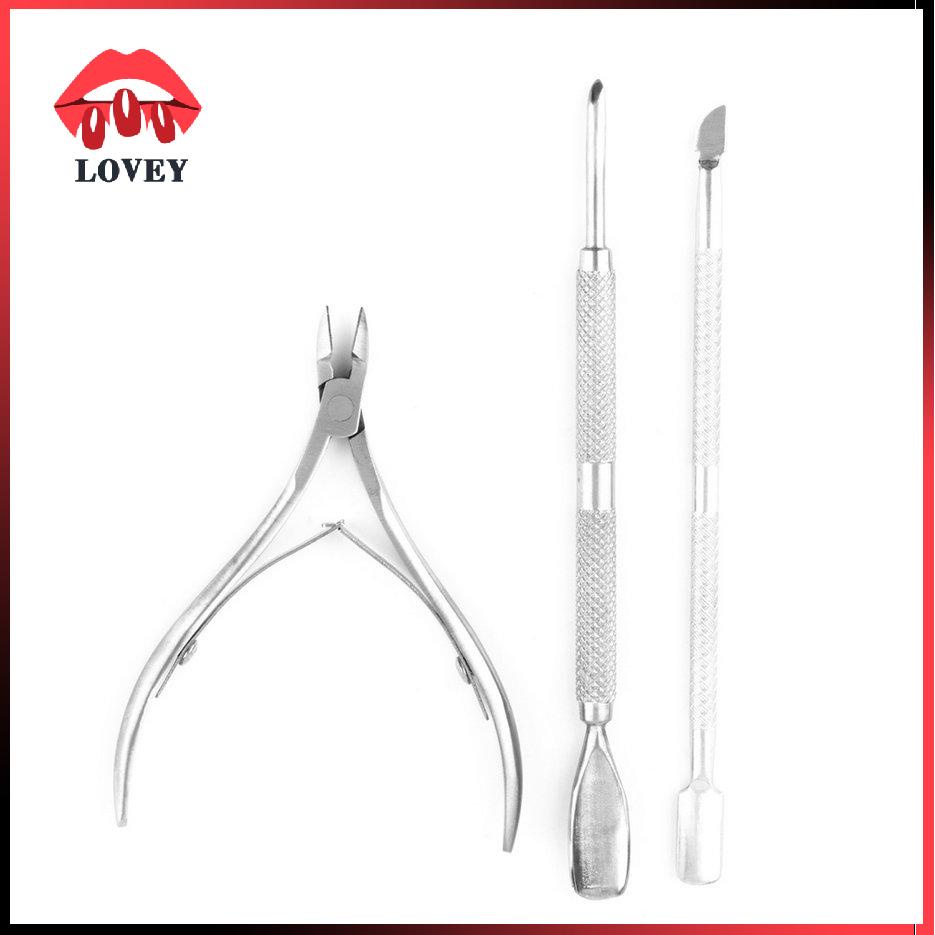 lovey★Stainless Steel Nail Cuticle Spoon Pusher Remover Cutter Nipper Clipper Cut