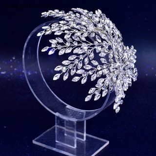 magicalhour Silver Bridal Headdress Luxury Wedding Headband Women Hair Accessories Headwear *On sale