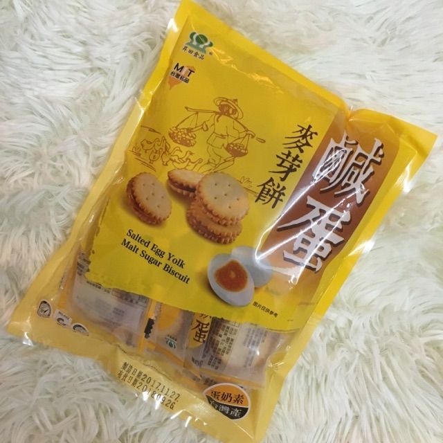 Bánh quy trứng muối Đài Loan bịch 180g và 500g | BigBuy360 - bigbuy360.vn