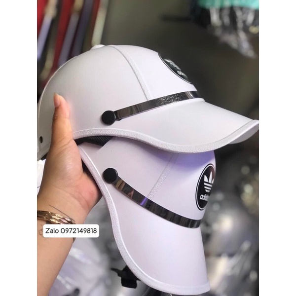 [✅Loại 1 Dày và nặng tay] Nón bảo hiểm kết thời trang thể thao demen adidas nike cho nam nữ, mũ bảo hiểm có lỗ cột tóc