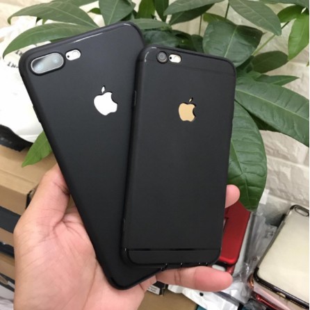 Ốp iphone dẻo đen hở táo cho ip 5 / 6G/ 6P PLUS/ 7G/ 7 PLUS/ 8G/ 8 PLUS/ IP X chất lượng loại 1