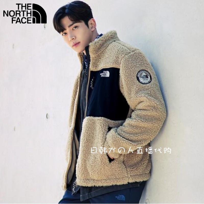 Áo khoác thể thao cổ đứng thêu logo THE NORTH FACE phong cách Hàn Quốc thời trang dành cho cặp đôi NJ4FM56