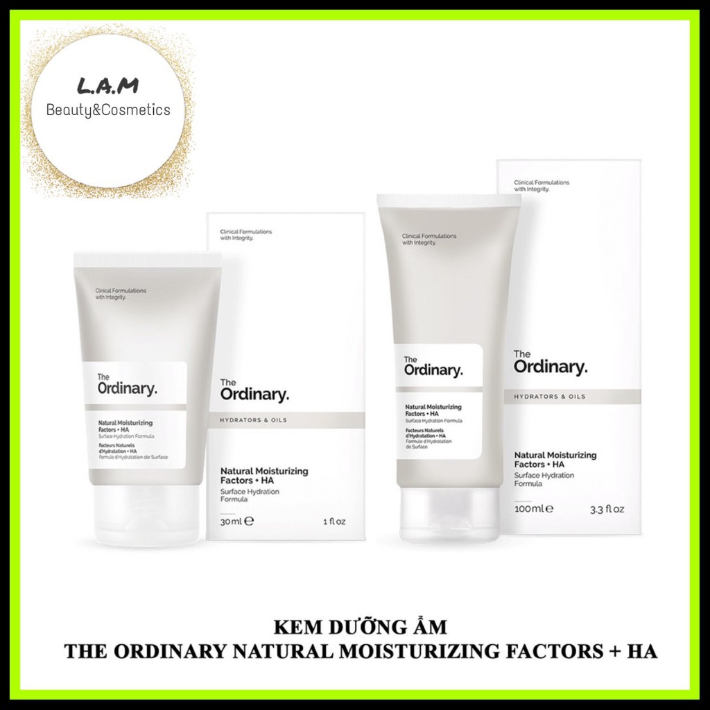 Kem Dưỡng Ẩm The Ordinary Natural Moisturizing Factors + HA - The Ordinary