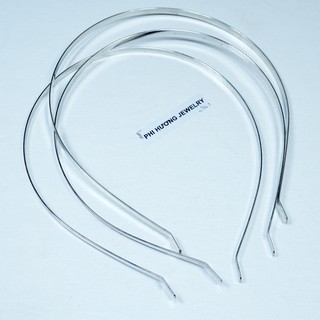 3 cái phôi cài tóc, xương bờm inox 1mm - 4mm