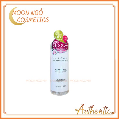 [MẪU MỚI] NƯỚC TẨY TRANG CHACOTT FOR PROFESSINALS 500Ml