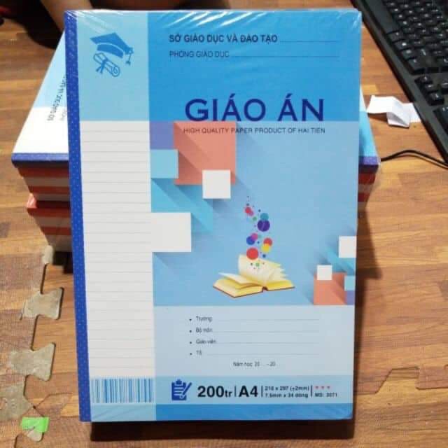 TẬP GIÁO ÁN THUẬN TIẾN 200 TRANG ( GIAO MẪU NGẪU NHIÊN ) (1 QUYỂN )