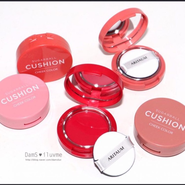 PHẤN MÁ HỒNG KEM SUGAR BALL CUSHION CHEEK COLOR ARITAUM 02