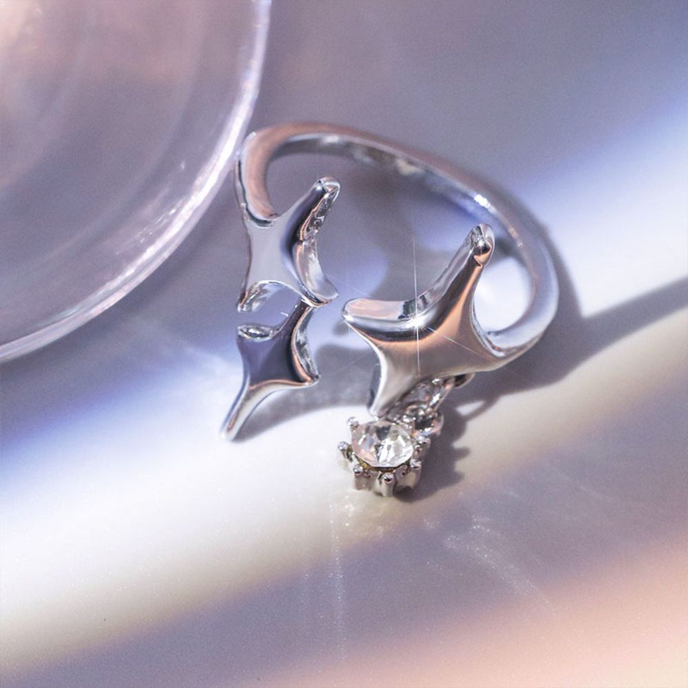 Nhẫn hở hình ngôi sao phong cách Hàn Quốc thời trang cho nữ