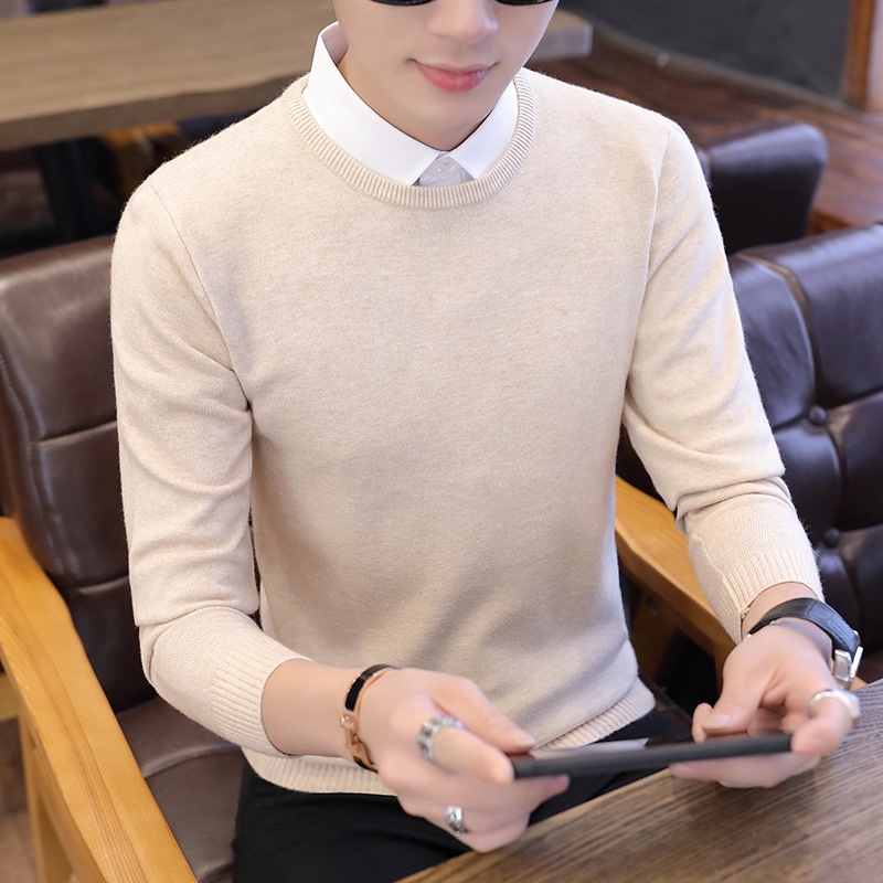 Áo len nam cổ tim, chất liệu len mềm mịn, kiểu dáng chữ V Hàn Quốc - Adam Man