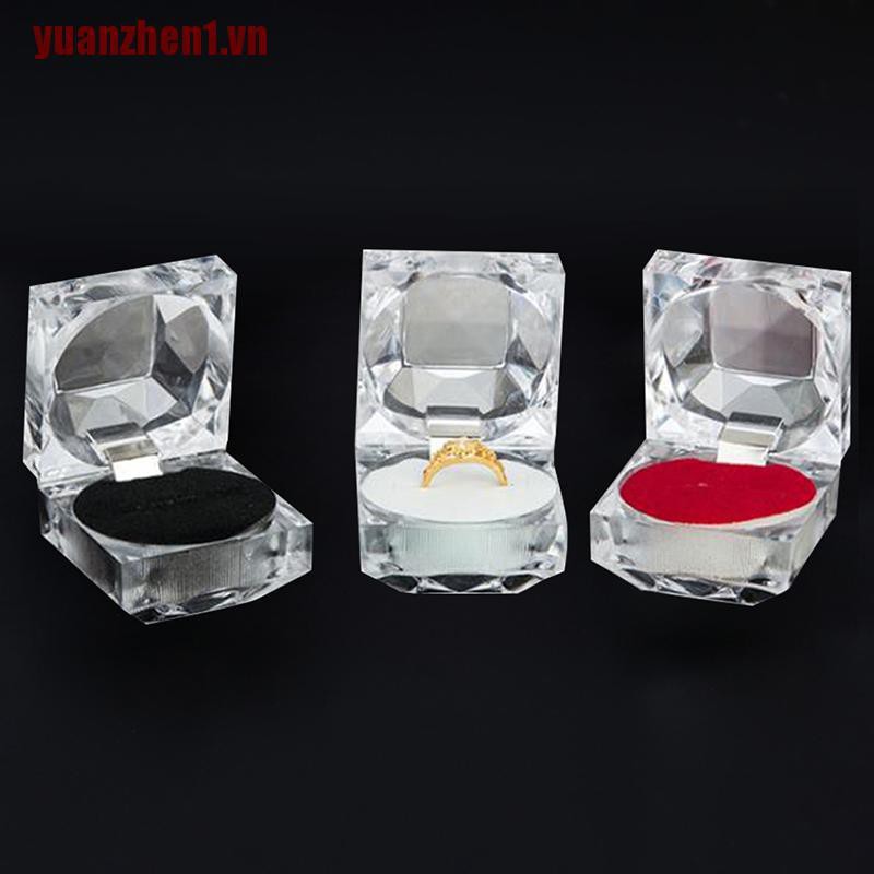[Yuanzhen1] Giá Đỡ Nhẫn Cưới / Đính Hôn Bằng Acrylic Trong Suốt