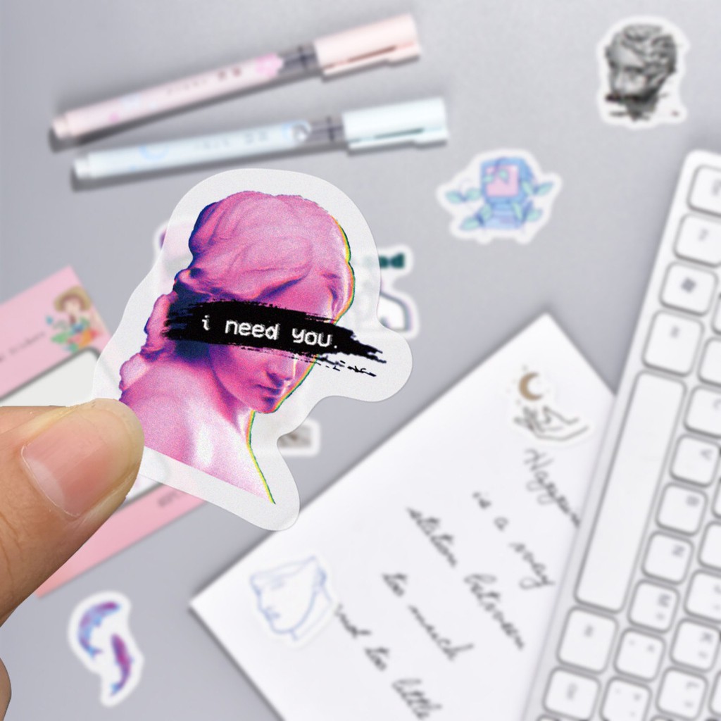 Set 40 Miếng Sticker Trang Trí Sổ, Vở Xinh Xắn MÃ ST2136
