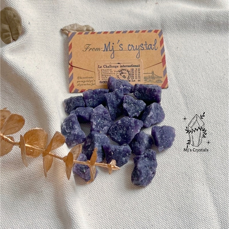 Đá thô Lepidolite Mica crystal màu tím ánh lấp lánh sưu tầm, handmade, reiki, thanh tẩy thiền định