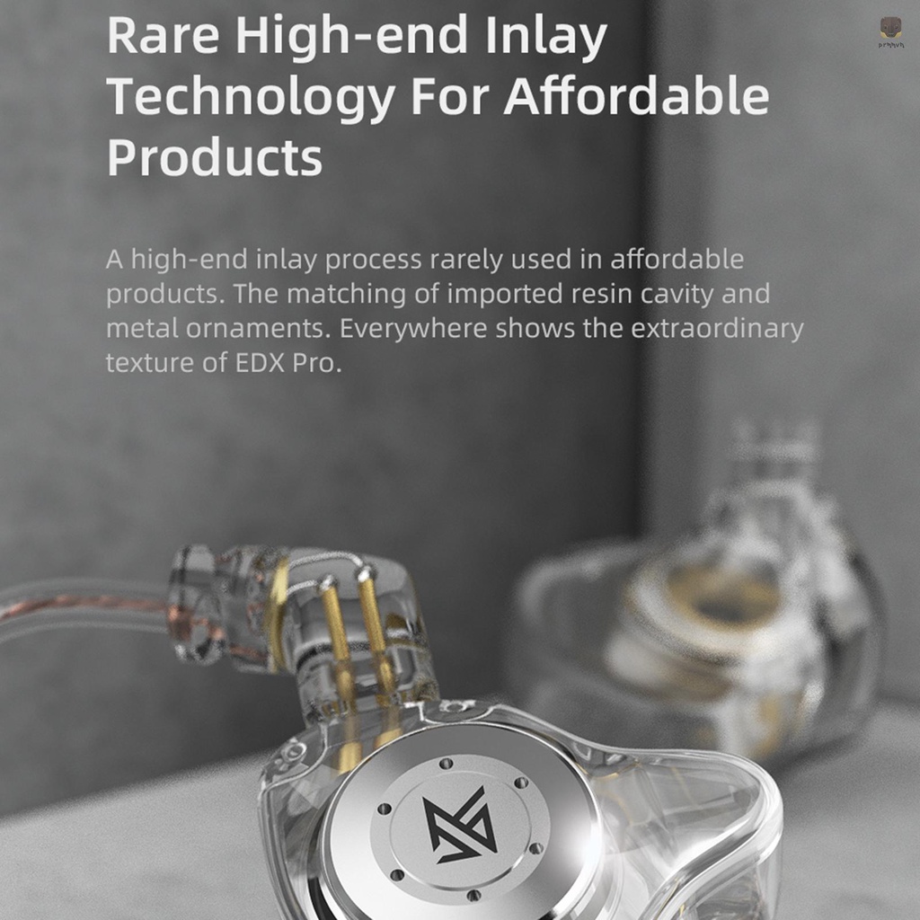 Tai nghe nhét tai KZ EDX Pro có dây có nam châm và micro 0.75mm