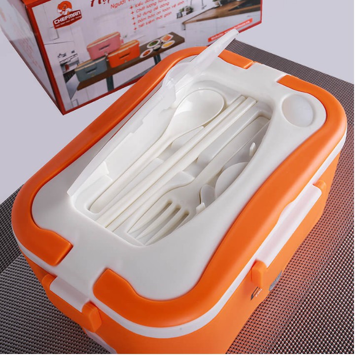 Hộp cơm giữ nhiệt chefman inox chính hãng kèm túi
