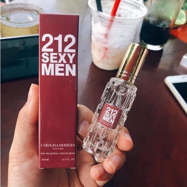 Nước hoa mini 212 Sexy Men nam 20ml dạng xịt- mẫu 4d-Mùi 212 Sexy Men