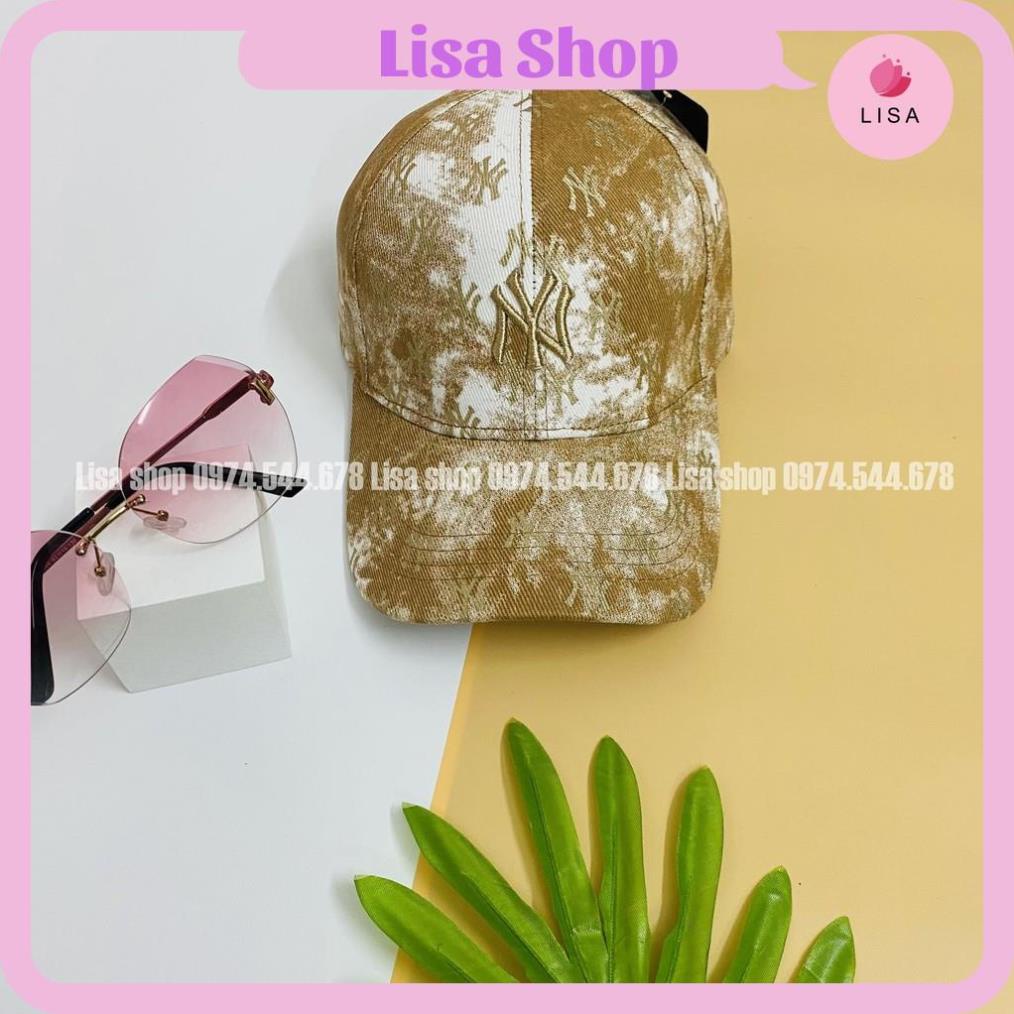 [HOTTREND- CAO CẤP] Mũ lưỡi trai, nón lưỡi trai thêu logo chữ, họa tiết loang cực phong cách cho nam, nữ Lisa, M36