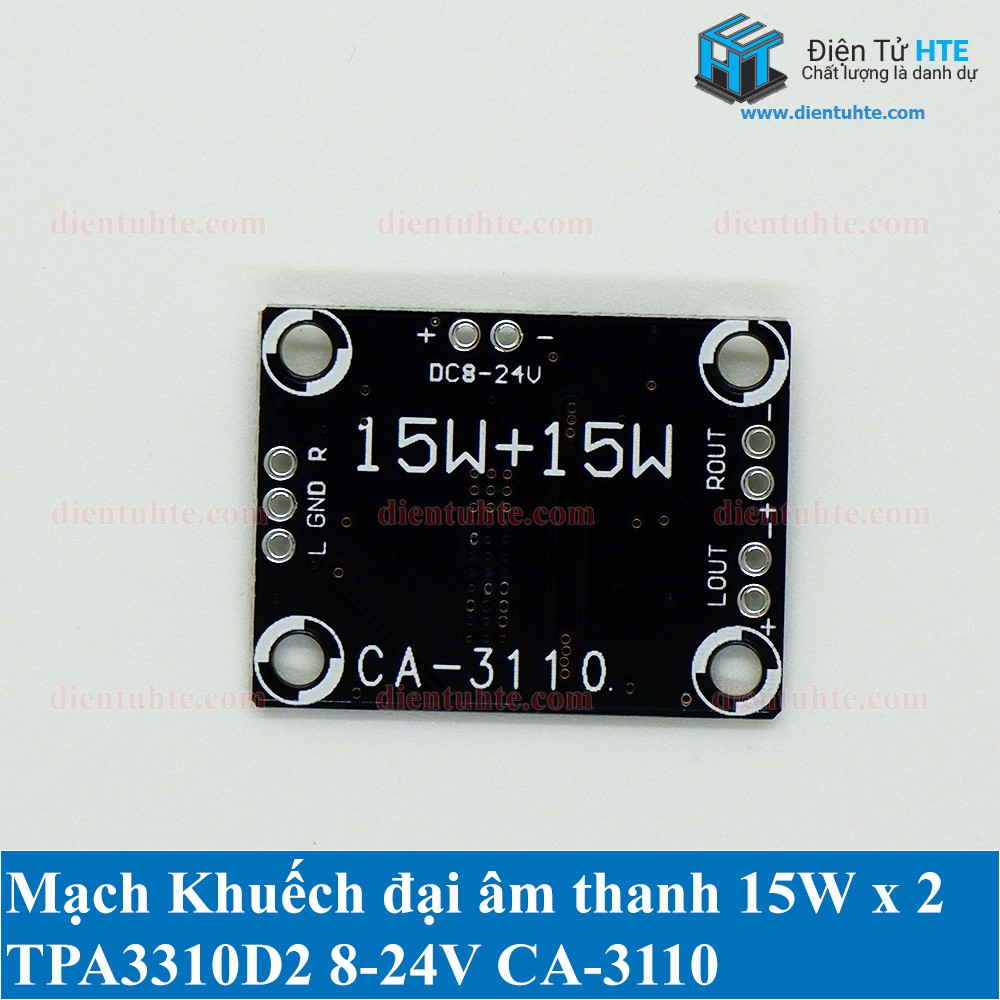 Mạch khuếch đại âm thanh TPA3110 15W + 15W CA-3110