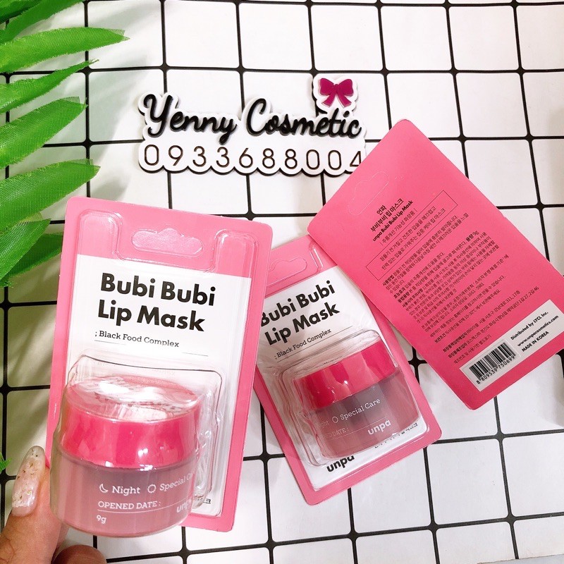 Mặt Nạ Ủ Môi Xoá Mờ Nếp Nhăn Bubi Bubi Mask 9g