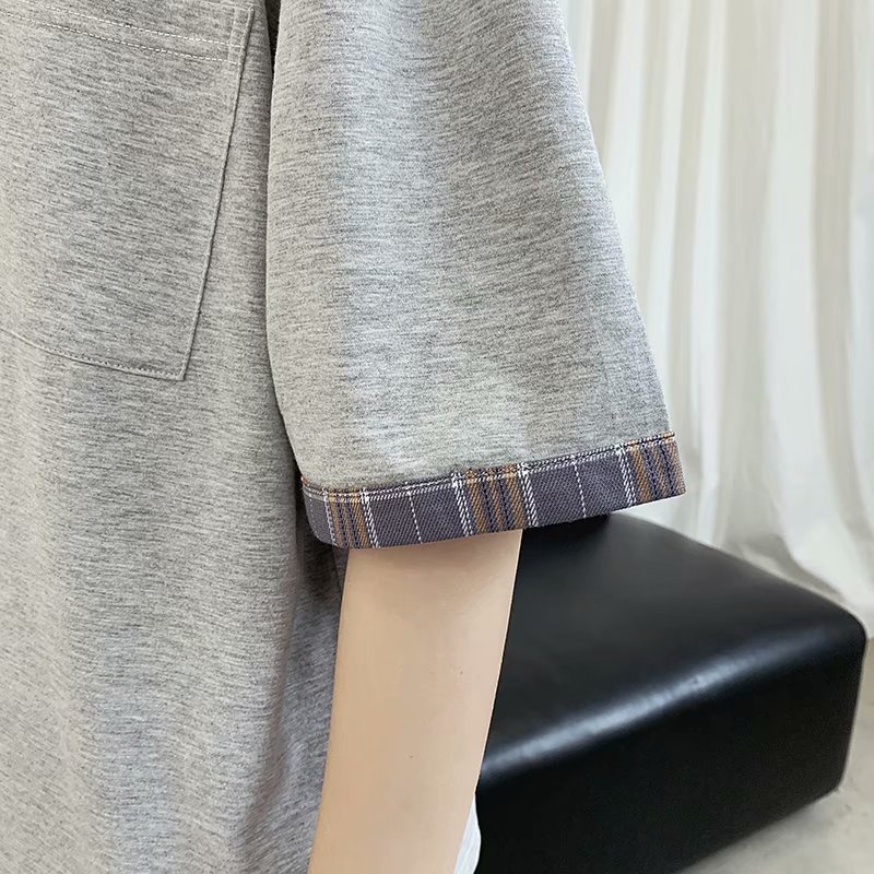 Áo Thun Polo Tay Ngắn Họa Tiết Sọc Caro Thời Trang Dành Cho Nam Nữ