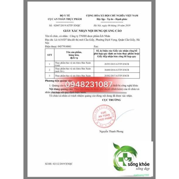 Bảo Xuân Vàng và Tím-Hỗ trợ làm chậm quá trình mãn kinh, kéo dài tuổi xuân phụ nữ,giảm bốc hỏa,mất ngủ, hỗ trợ làm đẹp