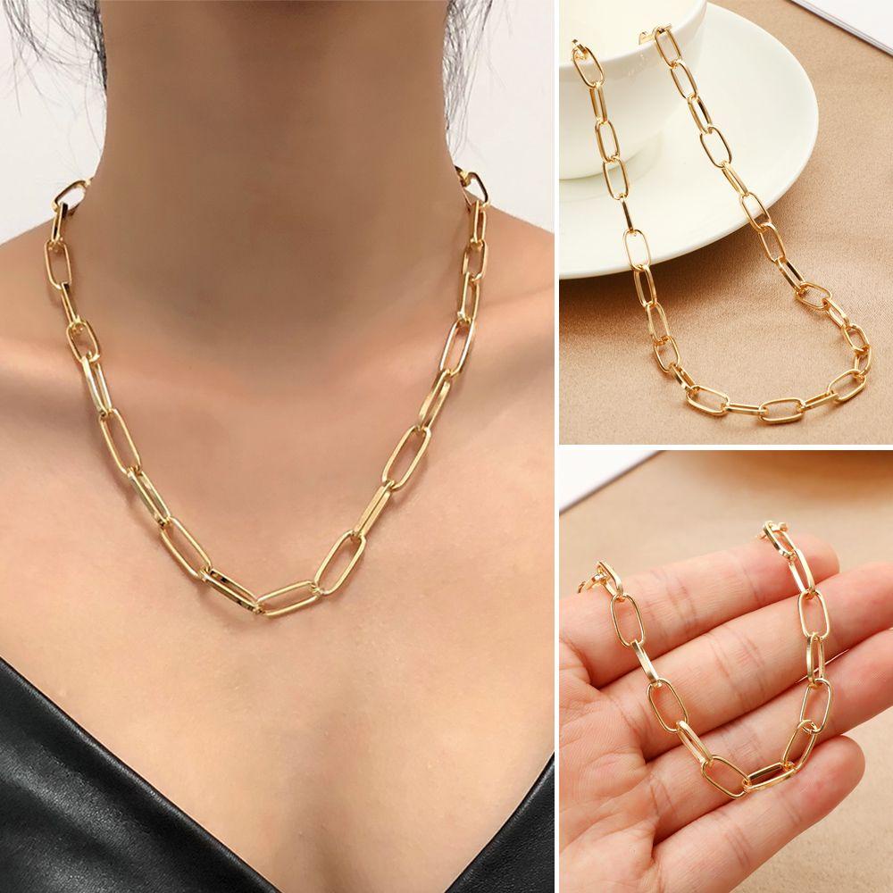 MIH Dây ChuyềN HợP Kim Mạ VàNg / BạC Đơn GiảN