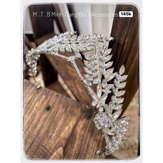 vương miện cô dâu đính đá