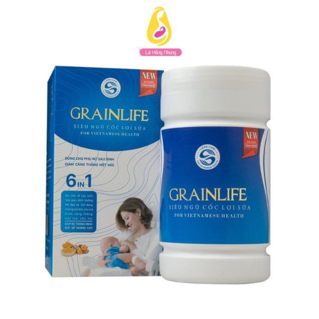 Ngũ Cốc Lợi Sữa Grainlife 6in1 500g. 100% Hữu Cơ. Sữa Về Nhiều – Giàu Dinh Dưỡng – Bé Tăng Cân Đều Đặn
