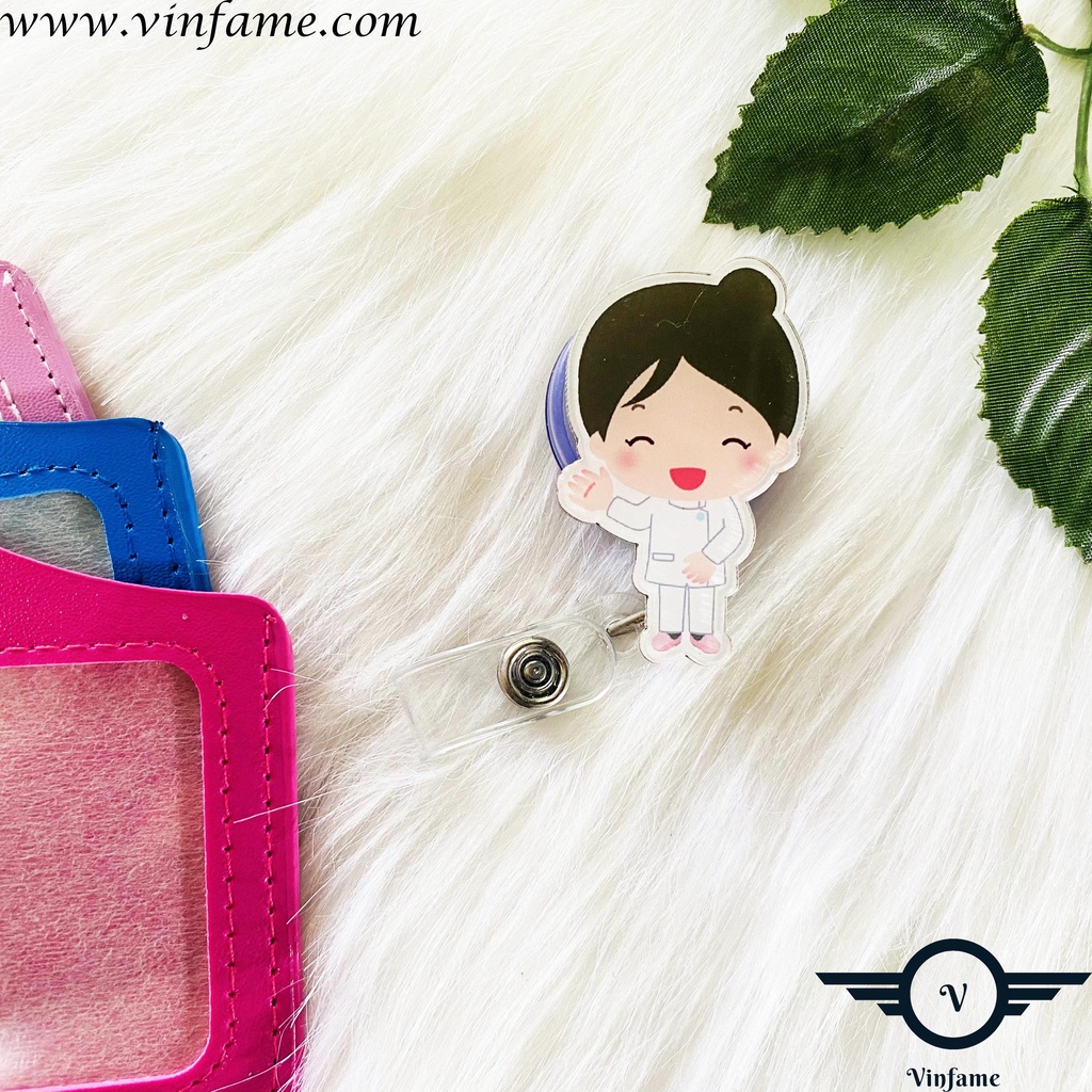 YoYo Bảng tên bác sĩ - Kẹp thẻ đeo bảng tên Bác sĩ, Điều Dưỡng, Dược sỹ