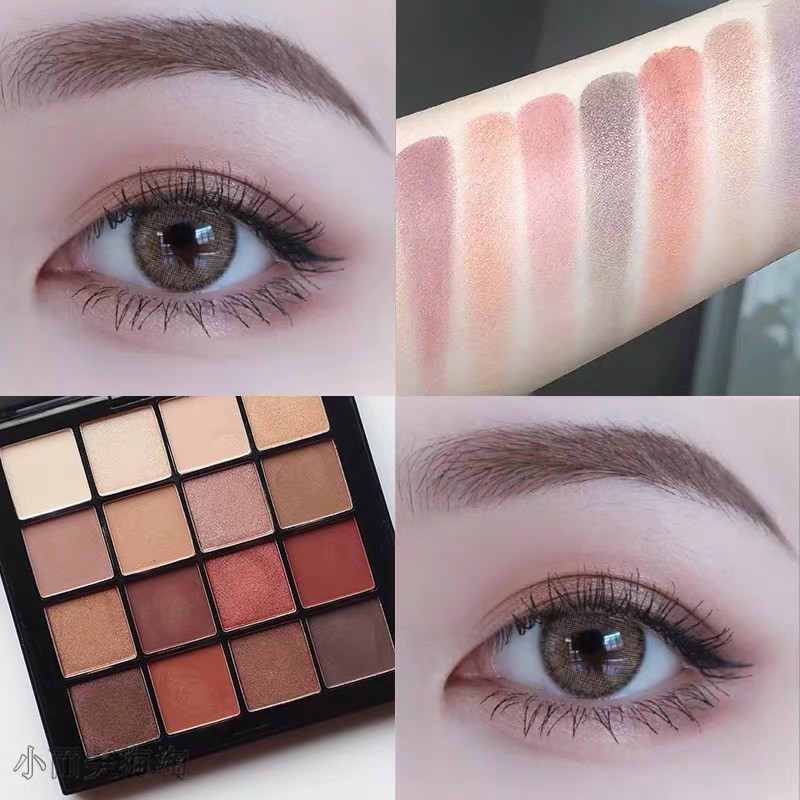 Nyx 16 Màu Phấn Mắt Nhiệt Đới Kỳ Nghỉ Matte Bảng Màu Trái Đất Trang Điểm Mặt Kim Cương Lấp Lánh Phấn Mắt