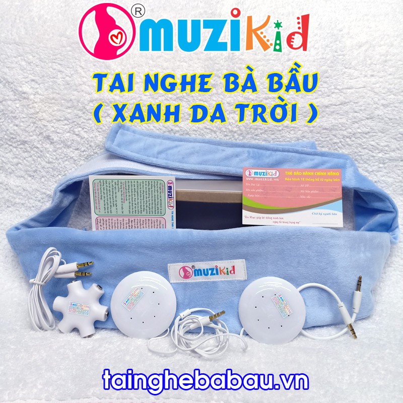 [ MÀU XANH ] TAI NGHE BÀ BẦU MUZIKID MÀU XANH - HÀNG CHÍNH HÃNG - TAINGHEBABAU.VN