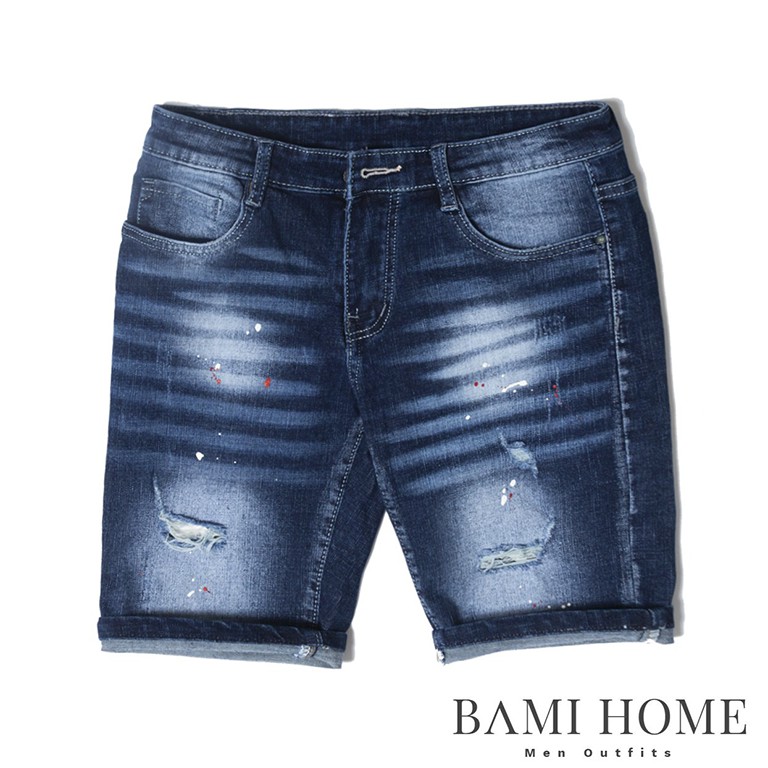 Quần short jean basic BAMI HOME form slim, màu đơn giản, dễ phối đồ QJCT1- 02 | BigBuy360 - bigbuy360.vn
