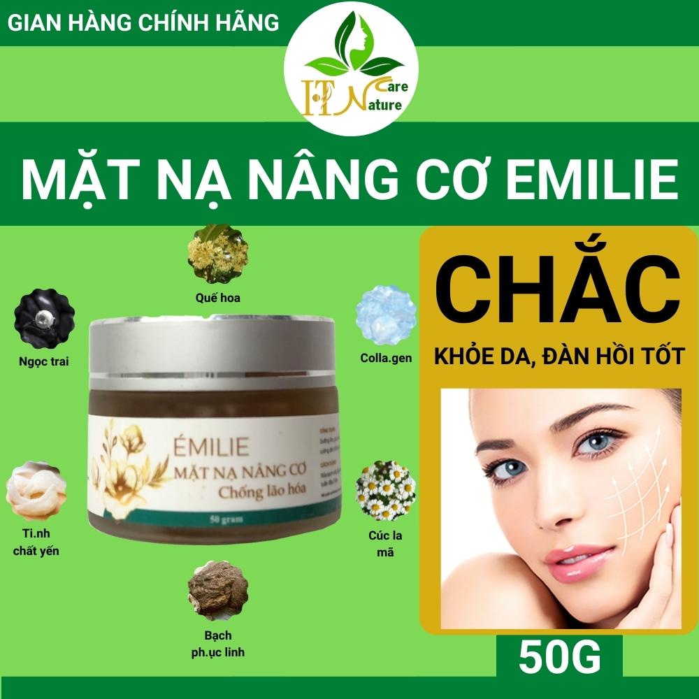 Mặt nạ nâng cơ Emilie 50g ch.ống lão h.óa tươi trẻ că.ng mịn da HT Nature Care