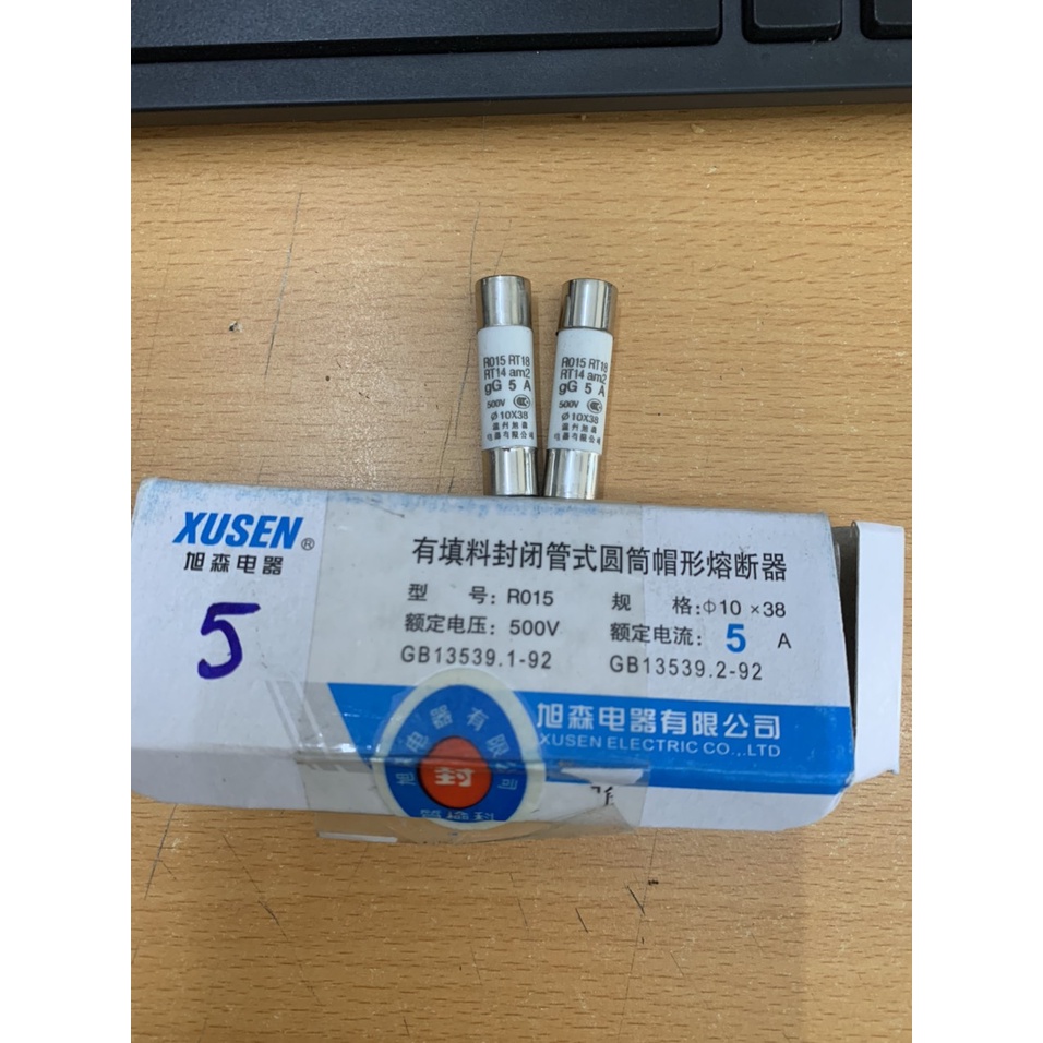 Cầu chì sứ RO15 RT18 RT14 5A kích thước 10x38mm