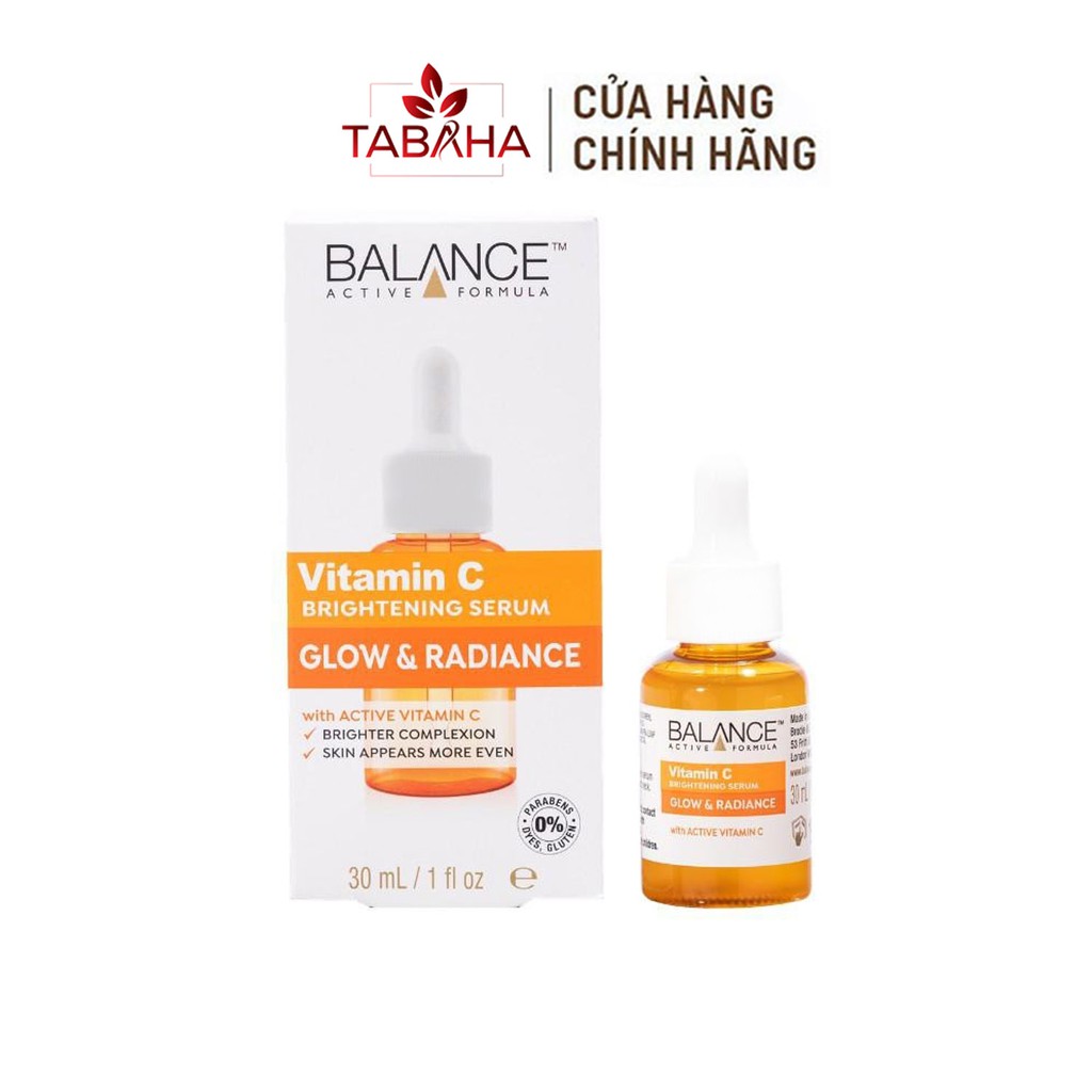 Serum dưỡng da mờ thâm sau mụn Vitamin C Balance Active Formula 30ml