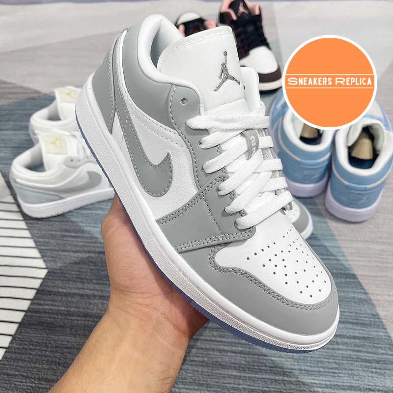 Giày Air Jordan 1 Low Wolf Grey - Fullbox Bản Cao Cấp