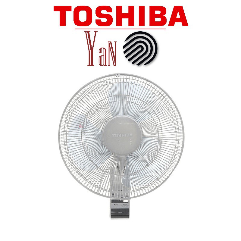 Quạt treo tường 3 cánh có remote điều khiển từ xa màu xám Toshiba F-WSA20(H)VN 55W - Hàng chính hãng